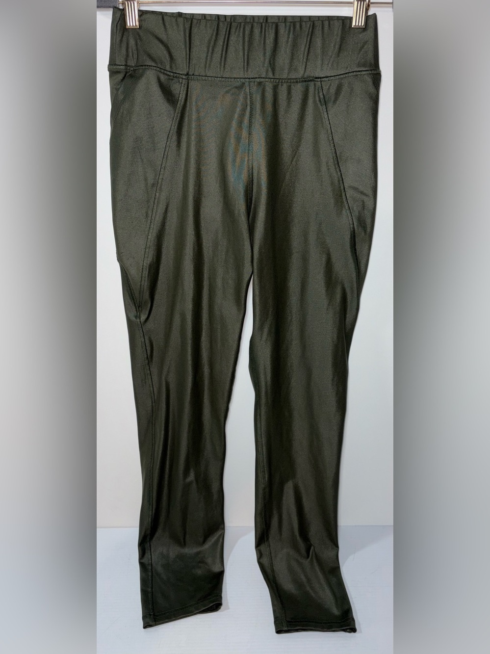 Women's Olive Green High-Rise Performance Leggings